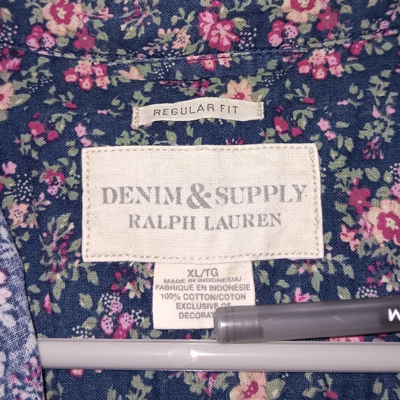 Ralph Lauren Denim & Supply Floral Print Collared Shirt - Picture 3 of 6